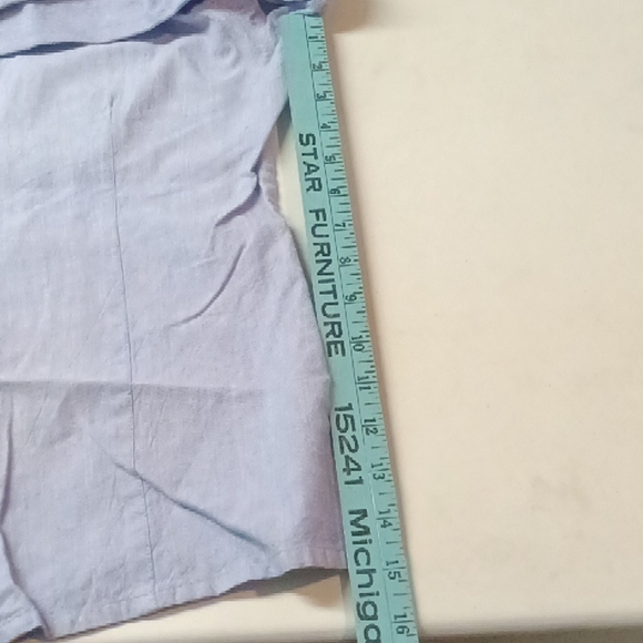 Vintage Bill Blass Denim Embroidered button down long sleeve top blouse - Picture 11 of 12